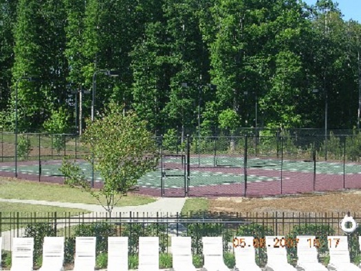 Full Size Lighted Tennis Courts